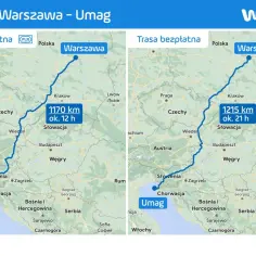 Porównanie tras do Umagu: płatna (1170 km, 12h) i bezpłatna (1215 km, 21h). Wybierz najlepsza trasa do Chorwacji dla siebie!